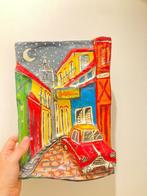 Schilderij 3D kunstwerk kartonnen steen van Cuba, Ophalen of Verzenden