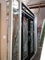 Hardhouten kozijn met openslaande deuren 254 hoog 240 br, Doe-het-zelf en Verbouw, Kozijnen en Schuifpuien, Ophalen, Gebruikt