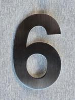 Huisnummer geborsteld roestvrij staal, aanschaf nieuw 30€., Ophalen of Verzenden, Nieuw