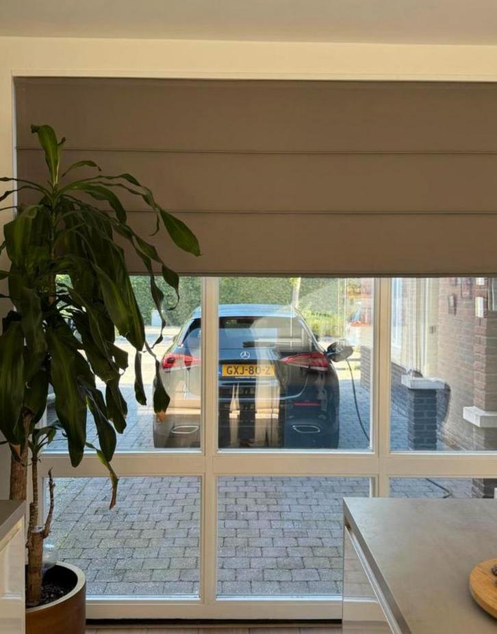 Verduisterende vouwgordijnen 11 stuks, Huis en Inrichting, Stoffering | Gordijnen en Lamellen, Zo goed als nieuw, Ophalen