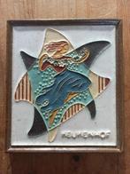 Fraaie zeer zeldzame cloisonné tegel: Keukenhof, Ophalen of Verzenden