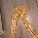Carnaval gouden legging L-XL, Kleding | Dames, Leggings, Maillots en Panty's, Zo goed als nieuw, Legging, Ophalen