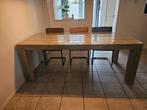 Steigerhouten eettafel, Huis en Inrichting, Tafels | Eettafels, Ophalen, Gebruikt, Industrieel/ modern, 200 cm of meer