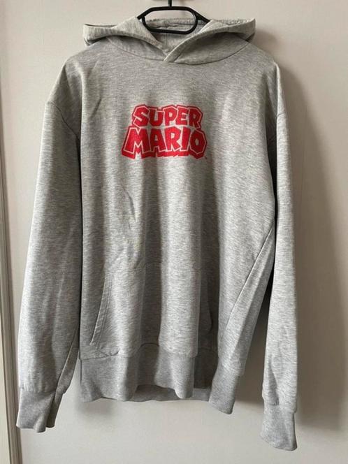 Grijze Super Mario Hoodie, Kleding | Heren, Truien en Vesten, Zo goed als nieuw, Maat 48/50 (M), Grijs, Ophalen of Verzenden