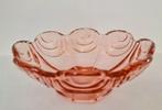 Art deco roze persglas schaaltje, Josef Inwald, Onbekend, Ophalen of Verzenden, Onbekend, Glas