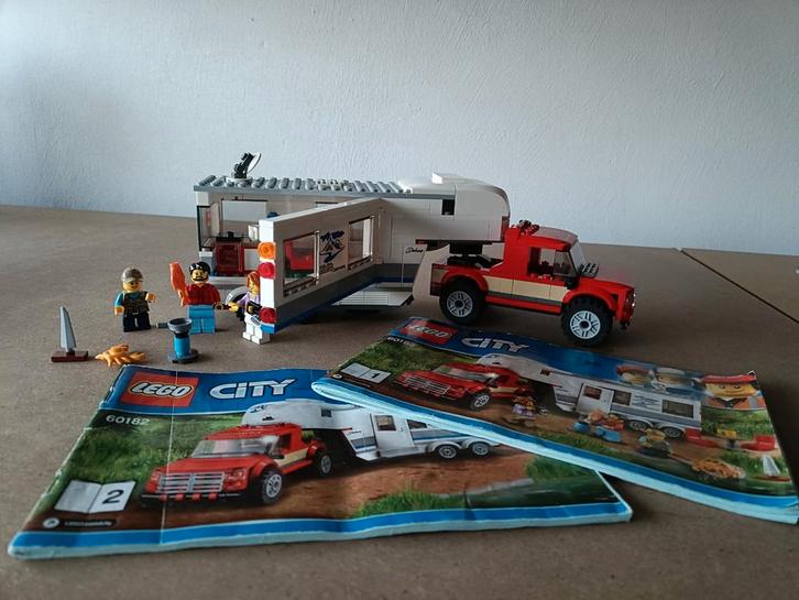 Lego City pick-up & caravan 60182, Kinderen en Baby's, Speelgoed | Duplo en Lego, Gebruikt, Lego, Complete set, Ophalen of Verzenden