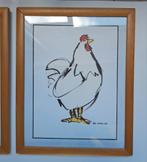 2 leuke ingelijste prenten Ellen Meuwese, Ophalen of Verzenden, Voor 1940, Zo goed als nieuw