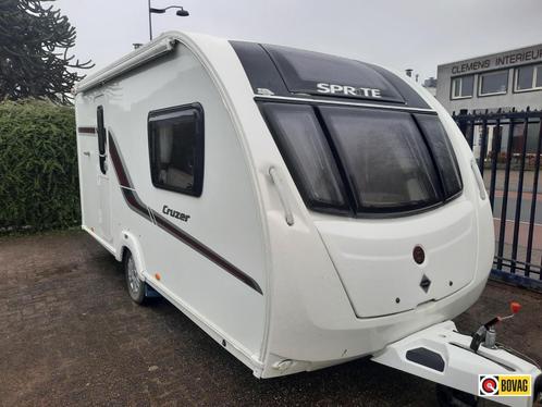 Sprite Cruzer 460 SR Mover Fietsendrager, Caravans en Kamperen, Caravans, tot en met 2, 1000 - 1250 kg, Standaardzit, Sprite, 2 aparte bedden