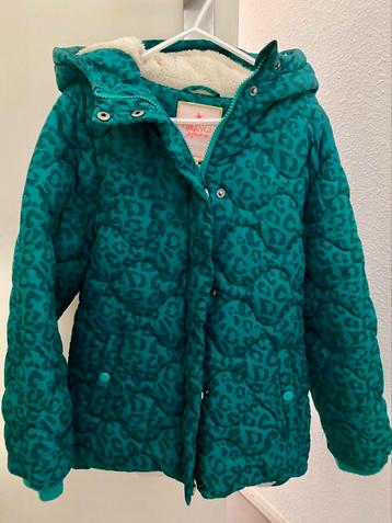 Orange Stars winterjas Natanja met panterprint groen mt 140 beschikbaar voor biedingen