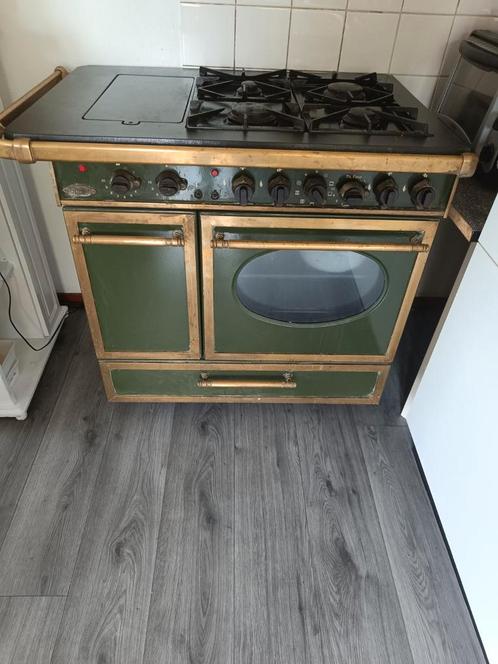 godin semi professioneel gasfornuis, Witgoed en Apparatuur, Fornuizen, Gebruikt, Vrijstaand, Gas, 4 kookzones, 85 tot 90 cm, 60 cm of meer