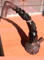 Afrikaanse Houten Pijp - Handgesneden Kunst, Antiek en Kunst, Ophalen of Verzenden