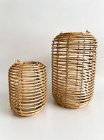 Dekoratief Lantaarn,  Metaal frame ,Kunststof Rotan, Kunststof, Nieuw, Ophalen of Verzenden, Kandelaar