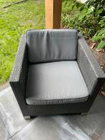 Twee tuinstoelen met kussens, Ophalen, Gebruikt
