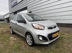 Kia Picanto 1.0 Cvvt 5-DRS 2012 Grijs Airco | Lage KM’s, Auto's, Kia, Voorwielaandrijving, Stof, Zwart, 400 kg