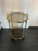 Morex vintage trolley dranktrolley serveerwagen goud glas, Ophalen