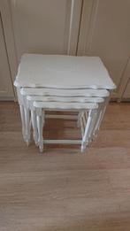 site table set van 4 tafeltjes, Huis en Inrichting, Gebruikt, 50 tot 100 cm, Ophalen of Verzenden, Overige houtsoorten