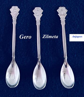 5x Letterlepel € 6 p/s G J K L R Gero Zilmeta rvs vintage beschikbaar voor biedingen