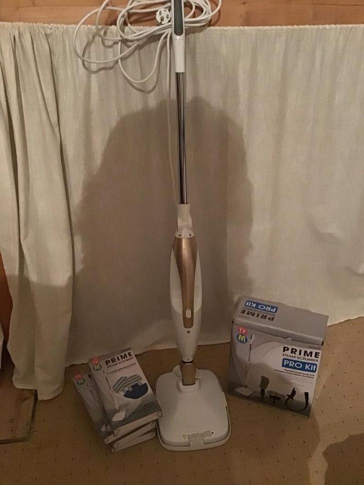 Prime Steam Scrubber Pro Kit - Zo goed als nieuw!, Witgoed en Apparatuur, Stofzuigers, Zo goed als nieuw, Stofzuiger, Minder dan 1200 watt