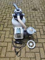 Intex zandfilter pomp sf70220rc-2 + Zoutwater systeem, Gebruikt, Ophalen