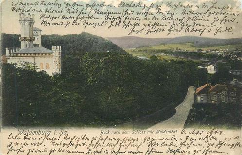 (381-323-011) Waldenburg Blick nach dem Schloss, Verzamelen, Ansichtkaarten | Buitenland, Duitsland, Verzenden