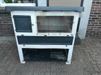 Te koop ferplast konijnen hok 2 verdiepingen, Dieren en Toebehoren, Ophalen, 110 cm of meer, Zo goed als nieuw, 90 cm of meer