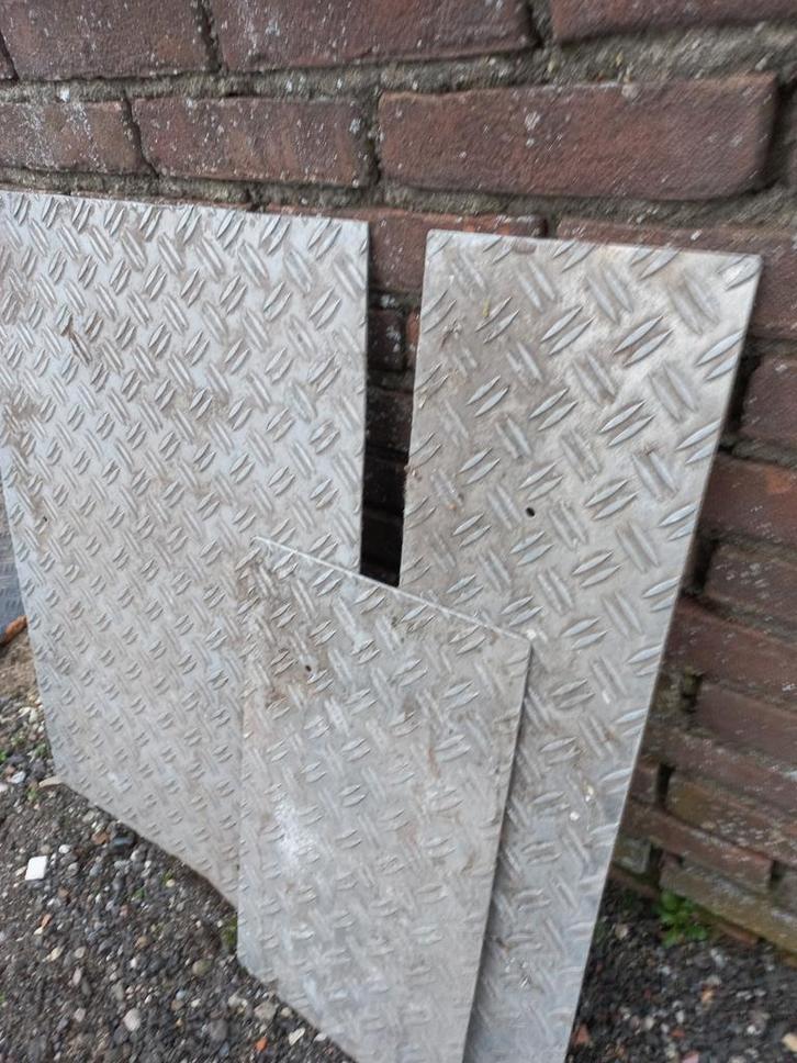Aluminium Oprijplaten / Platen, Doe-het-zelf en Verbouw, Platen en Panelen, Gebruikt, Overige materialen, Minder dan 20 mm, Ophalen of Verzenden