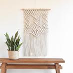 Handgeknoopt macramé wandkleed decoratie tribal 53 x 88 cm, Nieuw, Ophalen of Verzenden