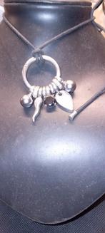 TI SENTO. Mooie zware zilveren hanger met origineel koord, Ophalen of Verzenden, Zo goed als nieuw, Zilver, Zilver