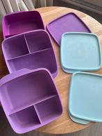 Tupperware Broodtrommels - 3 stuks, Ophalen of Verzenden, Gebruikt, Paars, Bus of Trommel