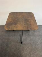 Vierkante eettafel roest HPL 80x80cm, Huis en Inrichting, Tafels | Eettafels, 50 tot 100 cm, Hessenweg west 5 Ommen, Zo goed als nieuw