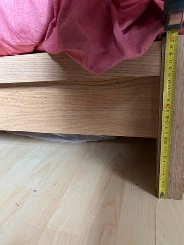 ikea MALM bed 140 eikenfineer MOET WEG - afbeelding 2