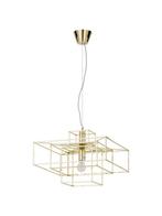Hanglamp Cube Globen Lightning Messing, Huis en Inrichting, Lampen | Hanglampen, Ophalen of Verzenden, Metaal, Zo goed als nieuw