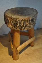 Bijzettafeltje, boomstamtafeltje, 45 tot 60 cm, Minder dan 55 cm, Gebruikt, Rond
