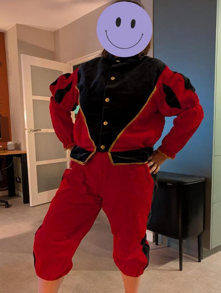 Pietenpak maat 56/l/xl volwassene, Diversen, Sinterklaas, Gebruikt, Ophalen of Verzenden