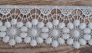 Frans brocante breed ecru kant, 8 cm beschikbaar voor biedingen