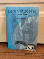 Leren studeren voor hbo - Lizette van Geene - NTI, Ophalen of Verzenden, Zo goed als nieuw, Lizette van Geene
