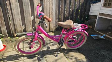 Popal Meisjesfiets 16 inch - Roze beschikbaar voor biedingen