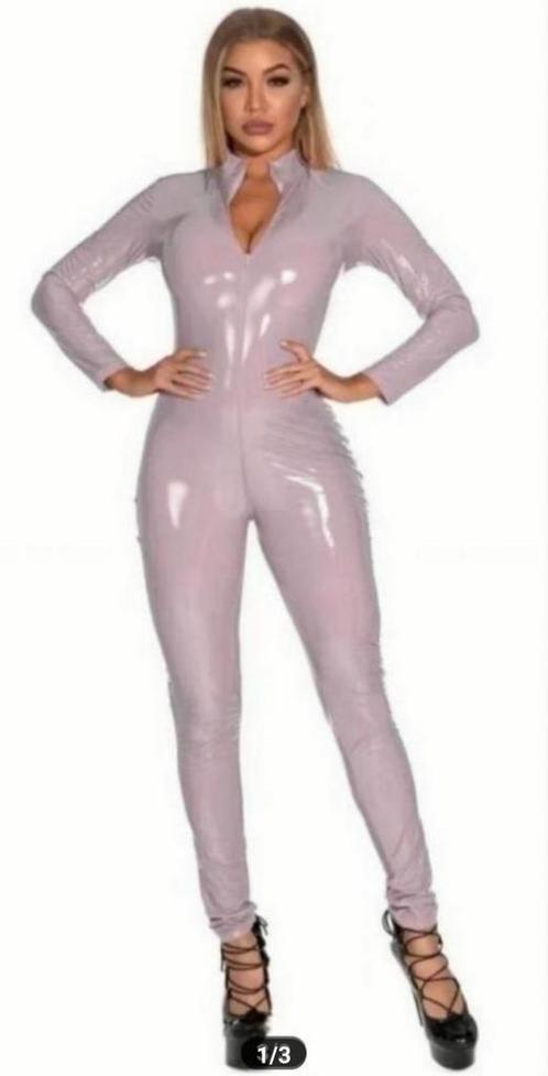 Mooie body confident lak suit, tm 4XL, Kleding | Dames, Jumpsuits, Nieuw, Verzenden