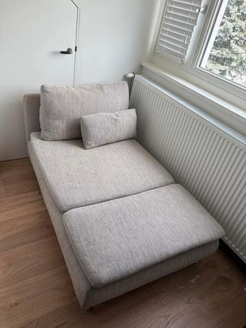 Bankje Chaise Longue SÖDERHAMN Ikea grijs bruin