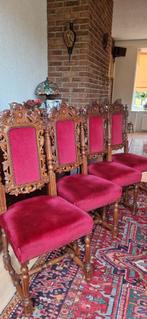 5 klassieke eetkamerstoelen in zeer goede staat, Antiek en Kunst, Ophalen