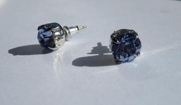 NIEUW Otazu oorbellen / oorstekers lavendel blauw swarovski