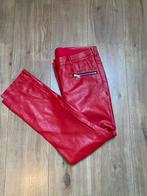 Marc Aurel Rode  leren look Broek Maat 40, Maat 38/40 (M), Nieuw, Ophalen of Verzenden, Lang