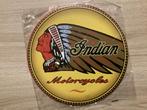 Wanddecoratie, reclame bord INDIAN MOTORCYCLES (geen emaille, Ophalen of Verzenden, Zo goed als nieuw, Reclamebord