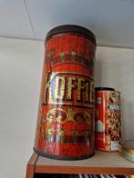 Vintage groot koffie blik, Verzamelen, Blikken, Overige merken, Gebruikt, Ophalen of Verzenden, Koffie