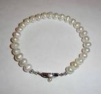 Armband Parels zoetwater sterling slotje, Verzenden, Nieuw, Overige kleuren, Overige materialen
