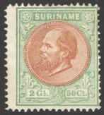 Suriname NVPH nr 15 ongebruikt Koning Willem III 1879, Postzegels en Munten, Postzegels | Suriname, Verzenden, Postfris