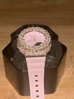 Moissanite gshock ga2100 iced out, Sieraden, Tassen en Uiterlijk, Staal, Polshorloge, Zo goed als nieuw, Ophalen