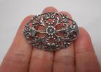 Zilveren vintage broche Niekerk nr.612, Sieraden, Tassen en Uiterlijk, Broches, Verzenden, Minder dan 4 cm, Zo goed als nieuw