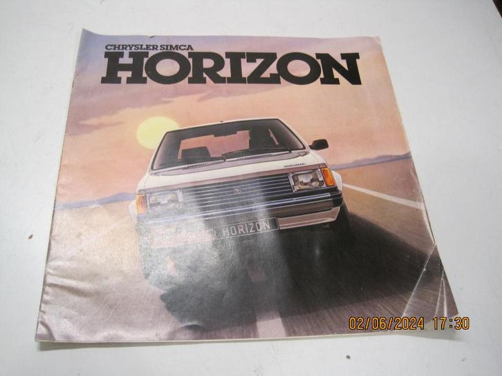 simca horizon chrysler autofolder 28,5/28,5 cm (306), Boeken, Auto's | Folders en Tijdschriften, Gelezen, Overige merken, Ophalen of Verzenden