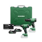 Hikoki KC18DAWCZ Combiset 18V | 2 x 2.0 Ah accu en lader |, Niet ingevuld, Niet ingevuld, Niet ingevuld